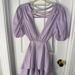 Altar'd State Lilac Backless Dress